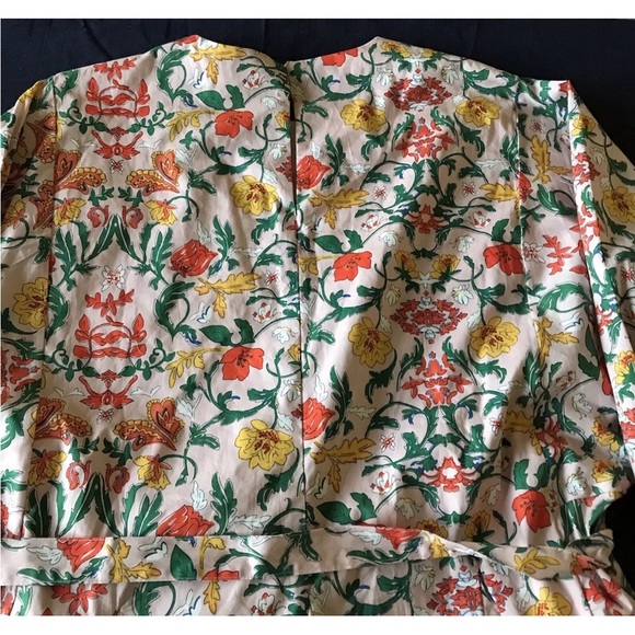 Code X Mode Waist Tie Dress Blush Floral Multi SIze L Pockets Keyhole Neck - Picture 4 of 16